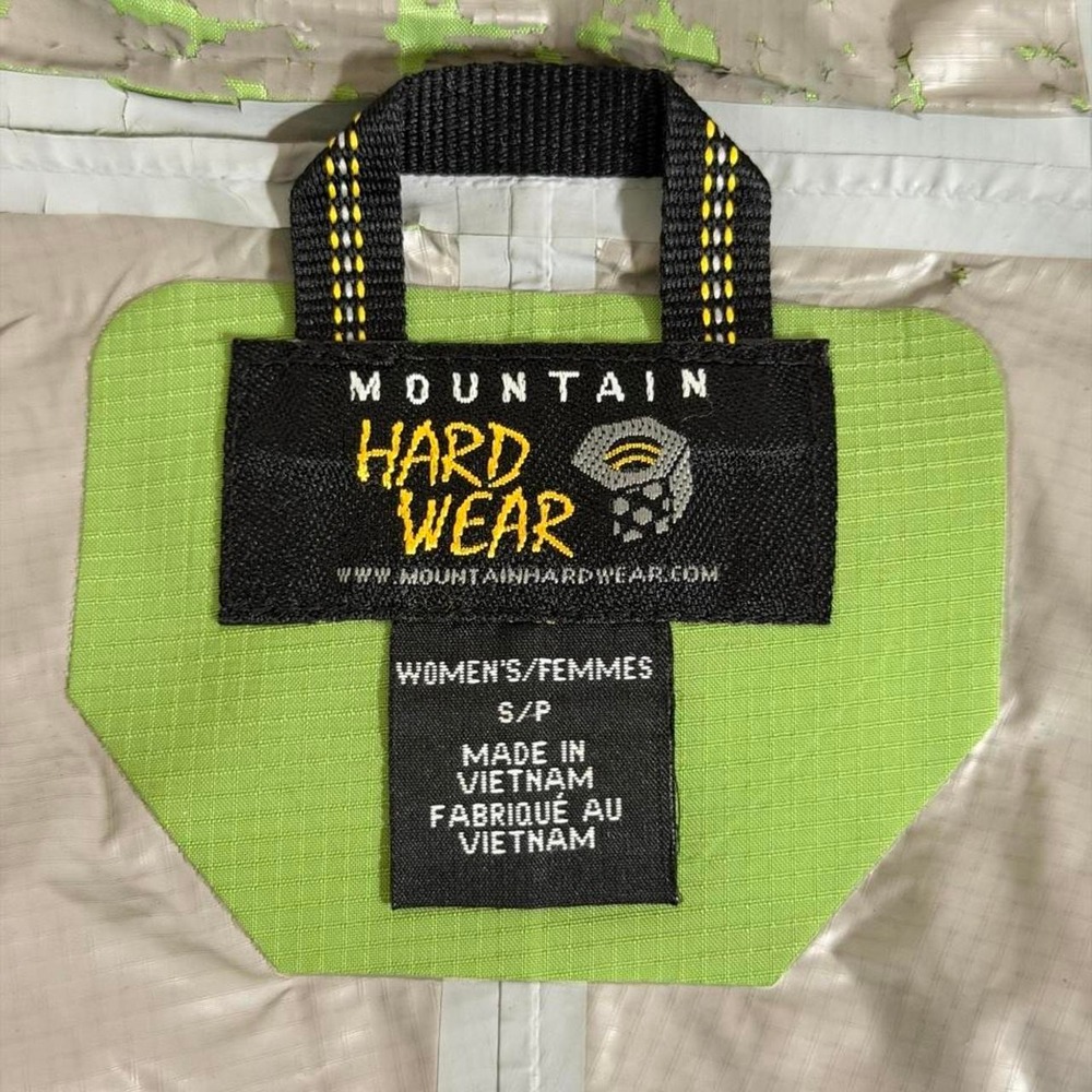 Mountain Hardwear Dry.Q Women's Size S Green Rain Jacket Zipup Ski Hiking - Picture 6 of 8